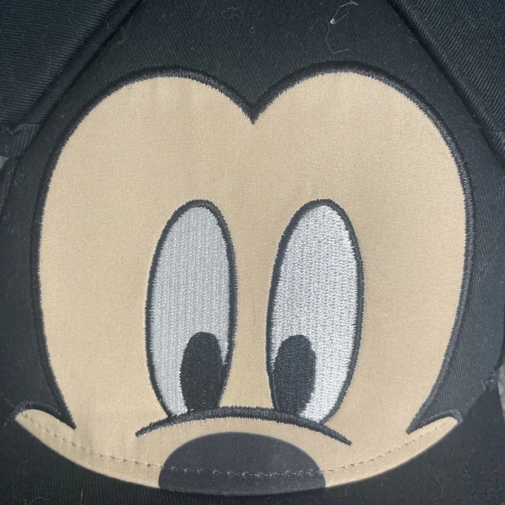 Disney Mickey Mouse Black 3D Ears Snapback Baseball Cap Hat RN 55219 Youth